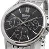 Casio BESIDE Quartz Men's Watch BMS-300D-1AV Sapphire Glass Stainless Steel Band Multi-Axis 24-Hour Display Black