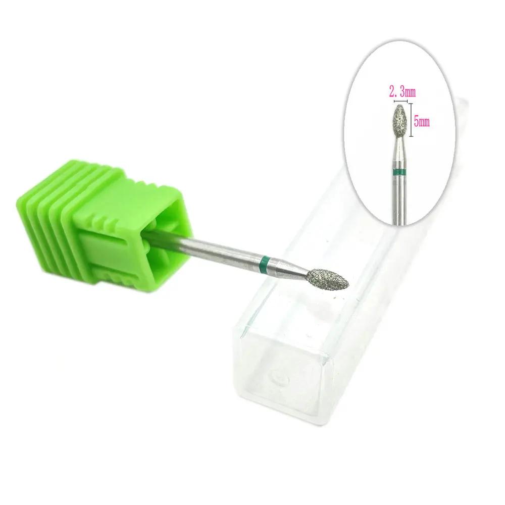 20pcs Diamond Nail Drill Milling Cutter for Manicure Rotary Bits Cuticle Clean Accessory Dental Diamond Burs Polisher 2.35mm