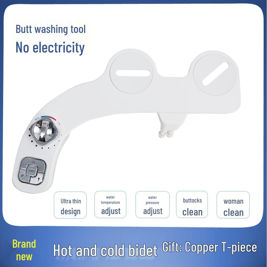 

Биде с регулируемой горячей и холодной водой для сидячей ванны и женской гигиены North America: 7/8 Adapter