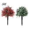 Outdoor Faux Plants with Stands 23.6" Artificial Lavender Topiary Ball Spike Shrub Bushes UV Protected Greenery Resistant for Front Porch Backyard