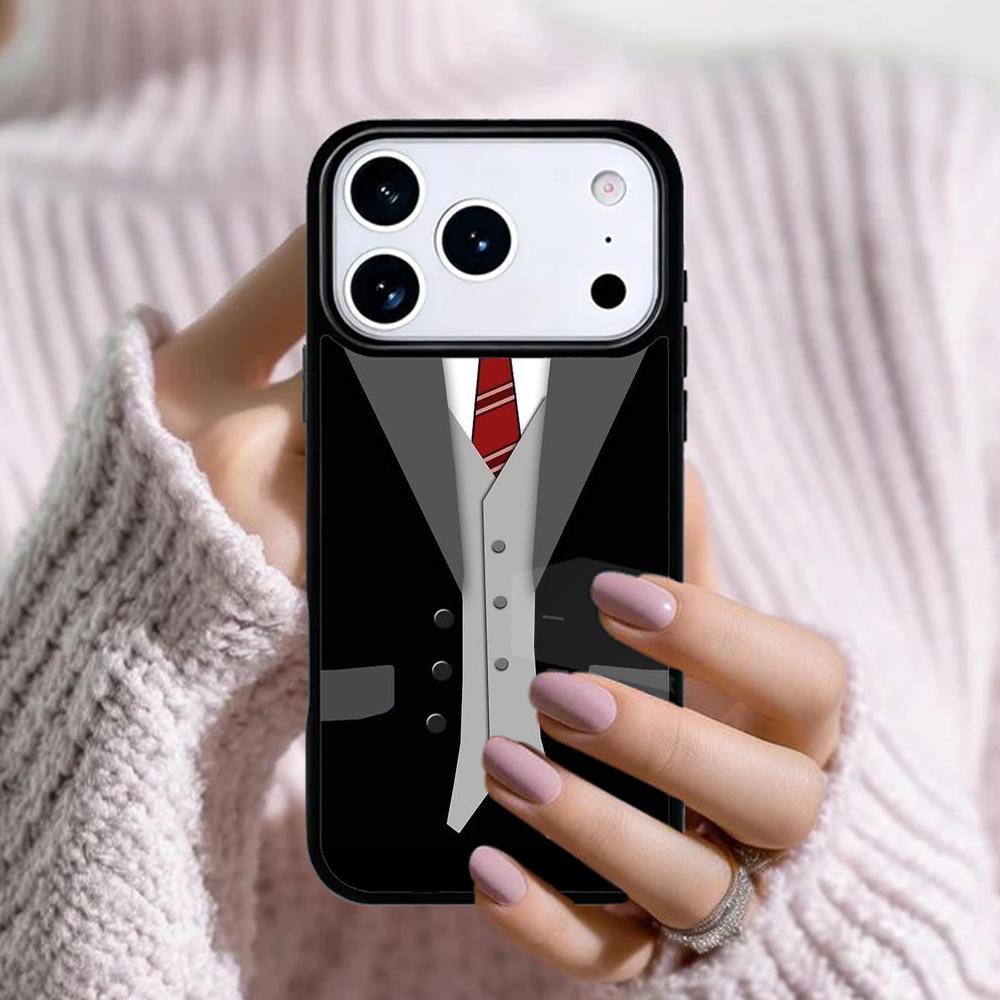 Man Suit Shirt Tie Phone Case For Apple iPhone 17 Air 16E 15 14 Plus 13 12 11 Pro Max Mini Funda Cover