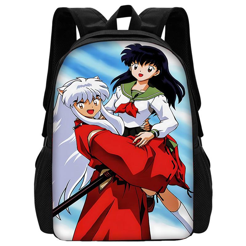 Inuyasha Warm Winter Child School Backpack with Lunch Bags ,Pencil Bags ,School Bags for Boys Girls Best Gift