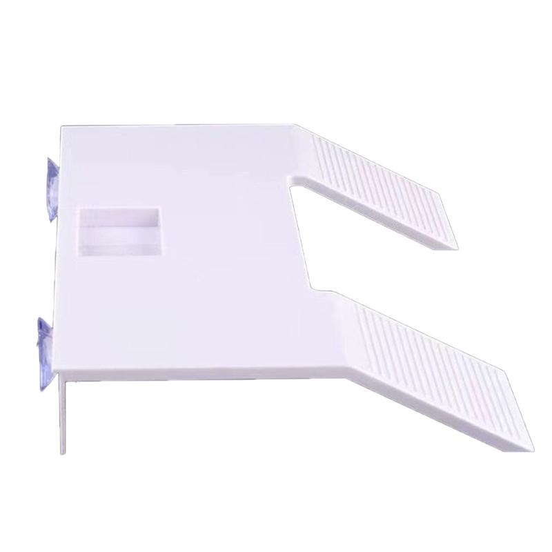 

Large Turtles Dock Resting Basking Platform with Suction Cup Design Climb Ramps Habitat Decors for Turtles Enthusiasts small білий