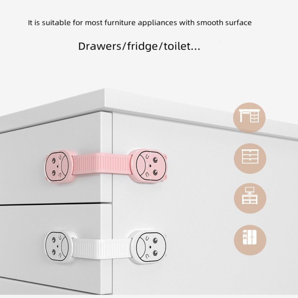 Anti-Pinching Hand Baby Safety Cabinet Lock Multi-function Drawer Safety Locks Furniture