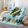 Custom Name AIK2 Flannel Blanket, High quality Comfortable for All Seasons, Home Decor, Warmth and Comfort