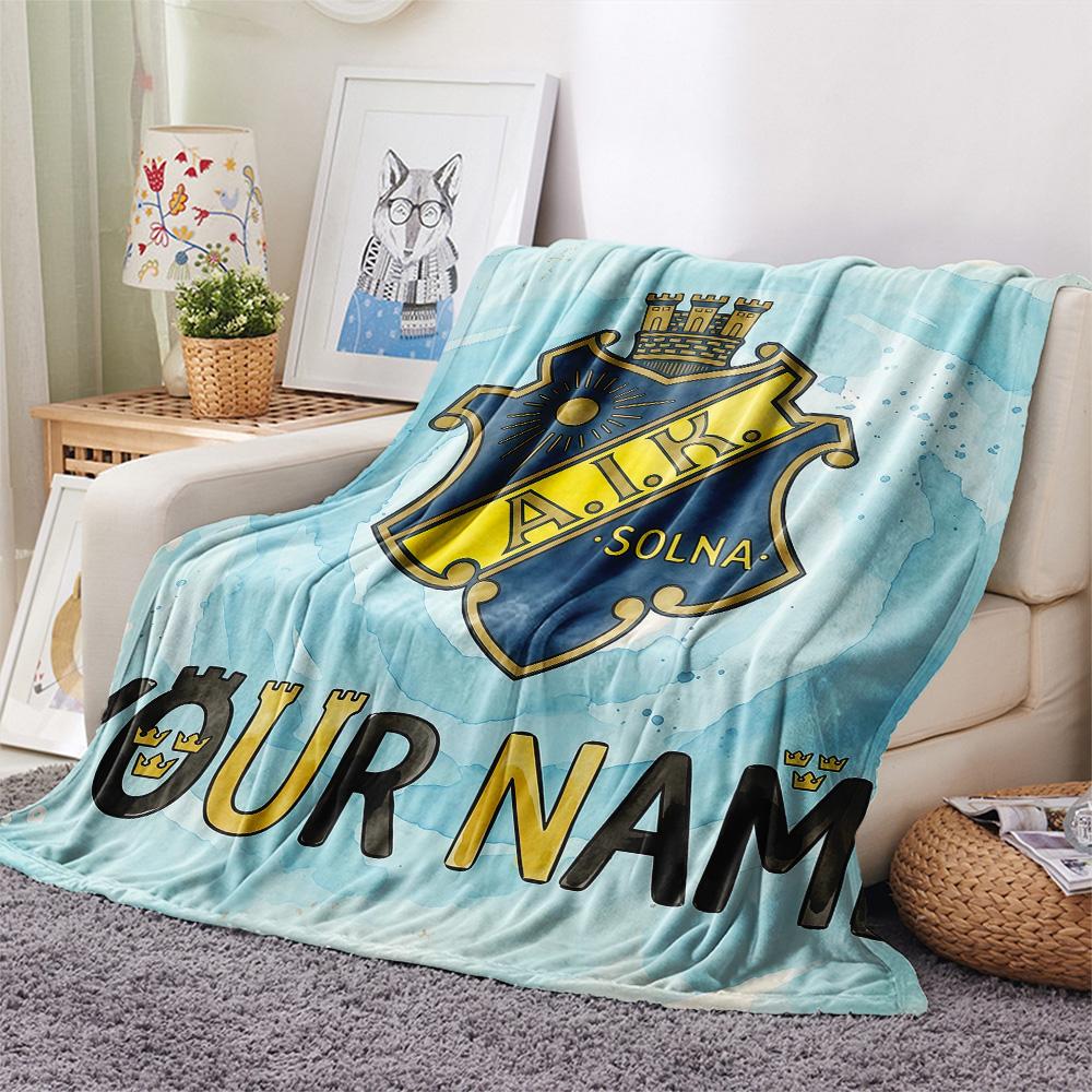 Custom Name AIK2 Flannel Blanket, High quality Comfortable for All Seasons, Home Decor, Warmth and Comfort