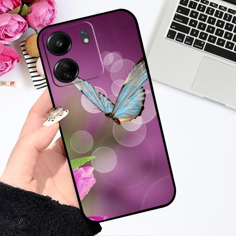 For Xiaomi Poco C65 Case Redmi 13C 4G Cute Cartoon Cover Soft Silicone Phone Case For Xiaomi Redmi 13C Poco C65 C 65 Bumper