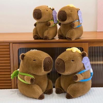 Nova boneca Capivara boneca de pelúcia capivara boneca almofada de arremesso boneca de pano presente de aniversário menina fofa