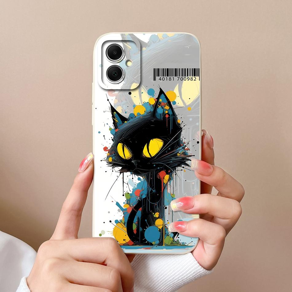 For Samsung Galaxy A05 A05S Case Cute Design Full Protection Funda For Samsung A 05 Soft Liquid Silicone Phone Back Cover Coque