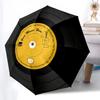 1PC Retro Records Folding Umbrella Fashion Auto-Open Design 8 Iron Ribs Plastic Handle Foldable Sunshade Perfect Christmas Gifts
