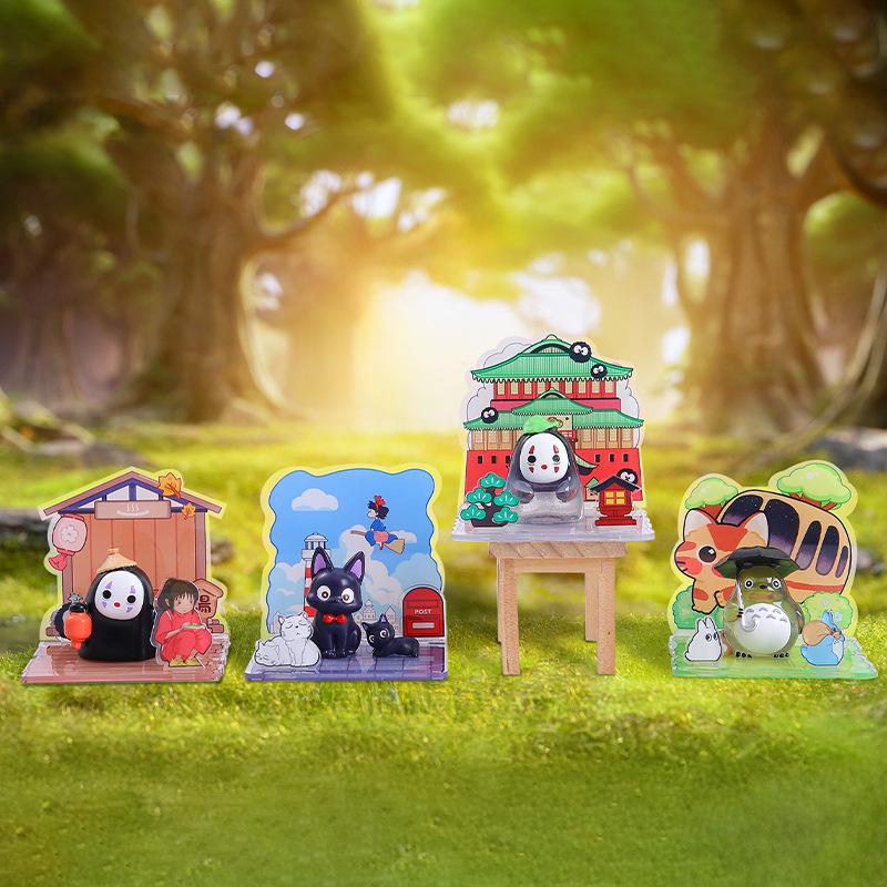 Cartoon Hayao Miyazaki The Little Elves In Fairy Tales Scene Version Series Blind Box Desktop Ornament Toy Mystery Box Fun Gifts