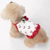 Cute Breathable Cherry Dog Vest Soft Falbala Dog Clothes Dog Summer Strap Pet Supplies