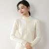 Autumn and Winter Women's Half-high Neck Slim Solid Colour Warm Bottoming Knitwear