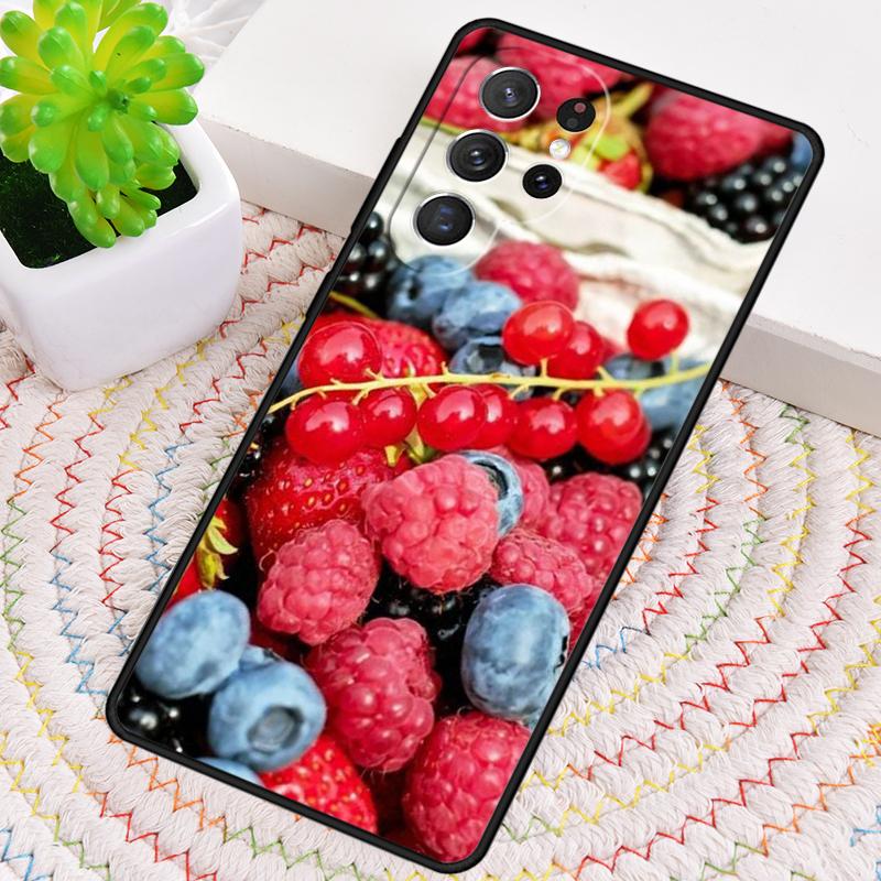 Berries Summer Fruits Sweet Phone Case for Samsung Galaxy note 10 pro S26 Ultra S23 S24 FE S25 S21 S22 PLUS shockproof Cove