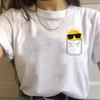 Korean Style Casual Short-Sleeved T-Shirt for Women Spring/Summer Cartoon Panda Print Loose Base Shirt Polyester Fabric