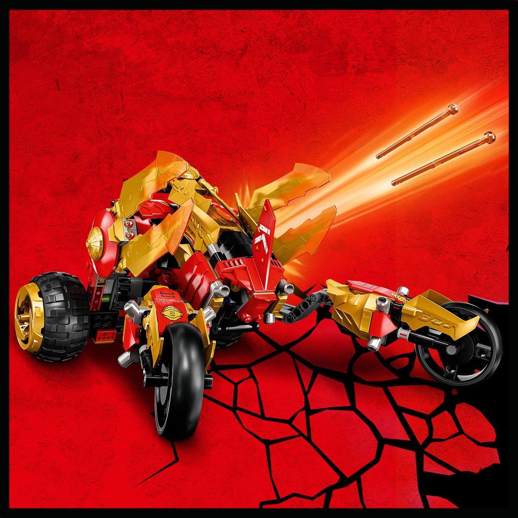 LEGO Ninjago Kai's Golden Dragon Raider 71773 Toy Blocks Gift Vehicle Ninja for Boys Ages 8 and Up
