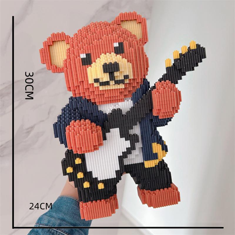 

Chao Le Sen Вечірка плюшевих ведмедиків 3D-пазл, сумісні з LEGO будівельні блоки-прикраси