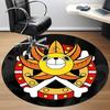 1pc Pirate Emblem Office Round Area Rug, Indoor Mat Suitable For Office, Under Office Chairs Bedroom Living Room Home Decor, Room Deco