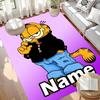 Custom Name Personalized Garfield Print Carpet, Versatile Home Decor Rug, for Playroom, Apartment, Balcony, Entryway, Hallway Gift