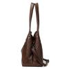 Large Capacity Leather Tote Bag for Women Vintage Shoulder Handbag with Zip Pockets