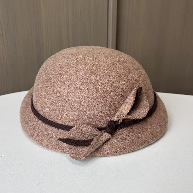 Autumn Winter Vintage Casual Wool Short Brim Beret Hat