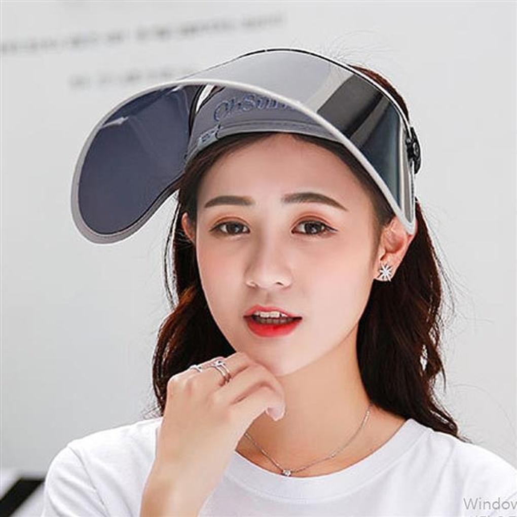 UV protection round sun cap (gray) / UV protection hat