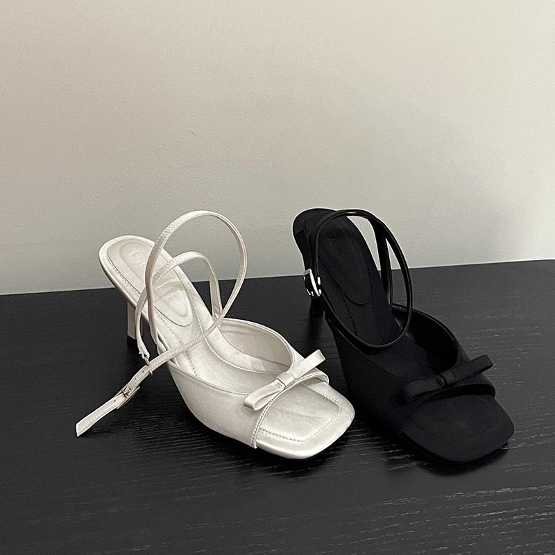 Street Style Open Toe Women High Heels Sandals Design Style Ankle Strap Shoes Summers Banquet Party Dress Sandalias