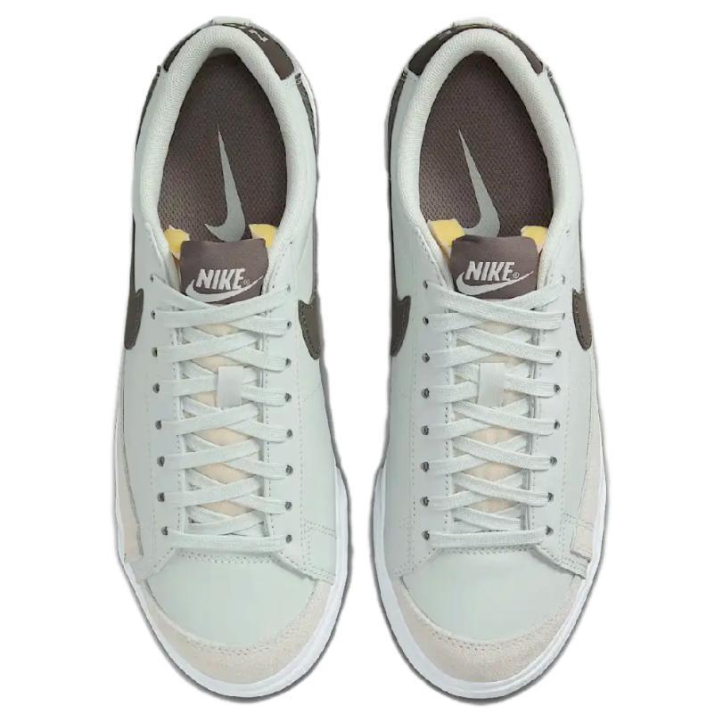 Nike Blazer Anti Slip Wear Resistant Low Top Skateboard Shoes Women's Green Brown Sneakers Skateboard Shoes DJ0292-004