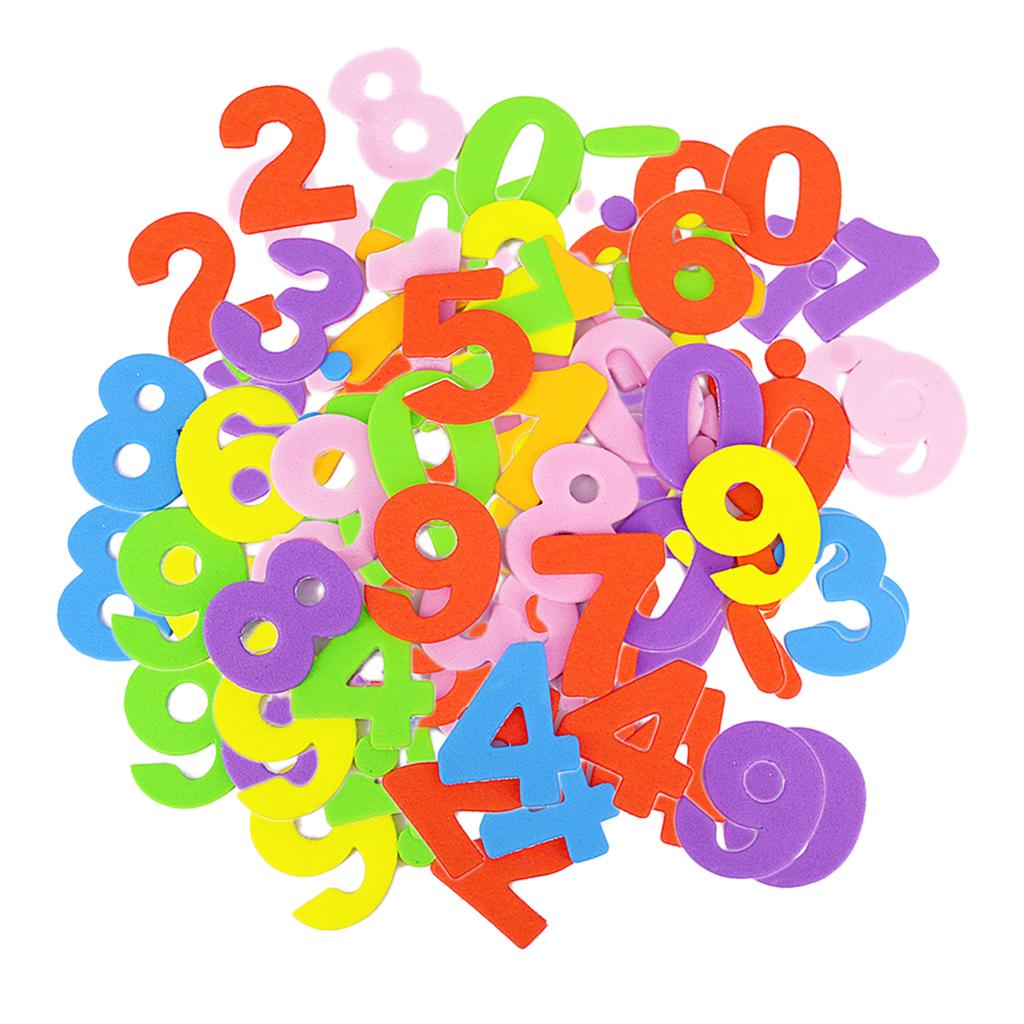 160 Pieces Kids Craft Stickers Numbers Scrapbooking Embellishments Tag for Albums Suitable