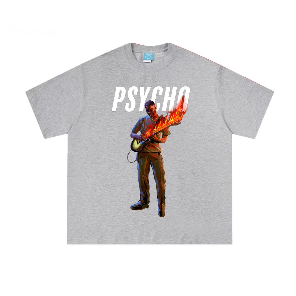 Psycho In The Fire Tee 2026 New Dave Casual T-shirt Graphic Printing Tshirt Short Sleeve Summer 100% Cotton Round Harajuku TEE