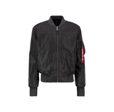 Alpha Industries MA-1 Faux Leather Bomber Jacket