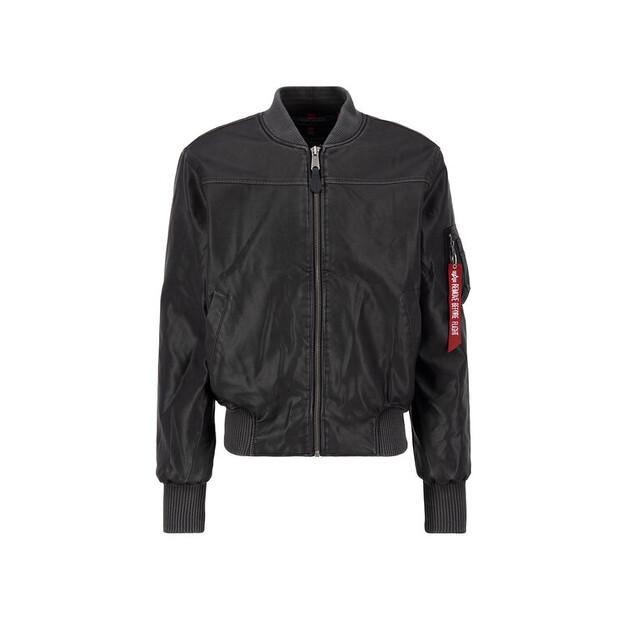 Alpha Industries MA-1 Faux Leather Bomber Jacket