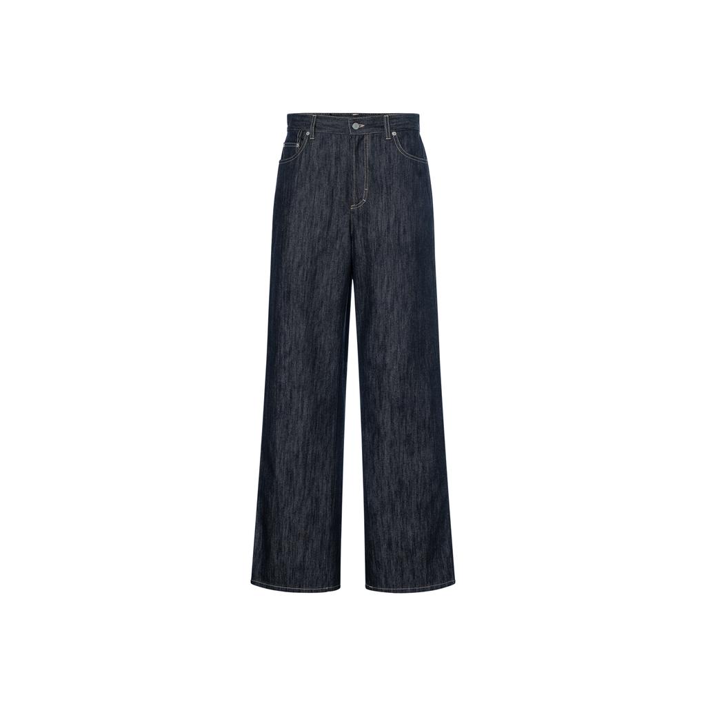 GUCCI Denim Pants With Jacquard Detail Jeans Men's Dark Blue 779657-XDCWP-4759
