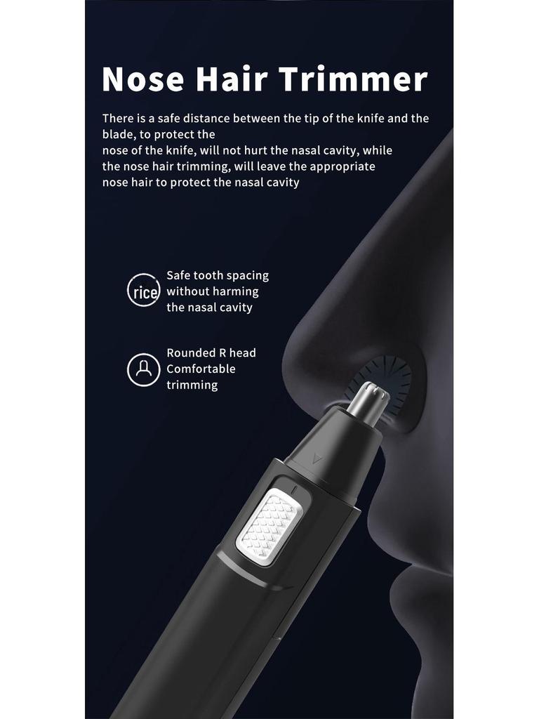 Retro Electric Hair and Nose Clipper Set with Precision Styling and Carving