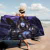 W-World Of W-Warcraft Beach Towel Cartoon Cute Summer Kids Large Bath Pool Beach Towel Microfiber Absorbent For Swimming Travel