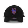 New Era Cap 9FORTY Adjustable NEW ERA ADJUSTABLE CAP 940 Hat MLB NFL NBA NCAA Free New York Mets (JP, Alphabet, Size, (2024 ALT-2 Black)) [Item]