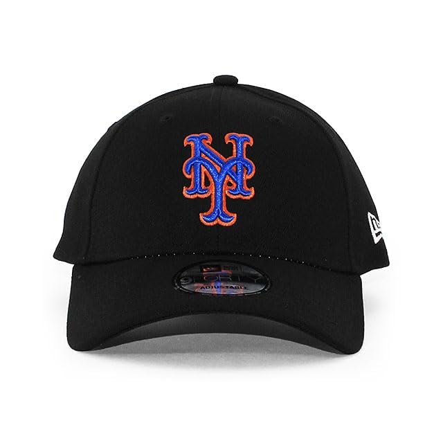 New Era Cap 9FORTY Adjustable NEW ERA ADJUSTABLE CAP 940 Hat MLB NFL NBA NCAA Free New York Mets (JP, Alphabet, Size, (2024 ALT-2 Black)) [Item]