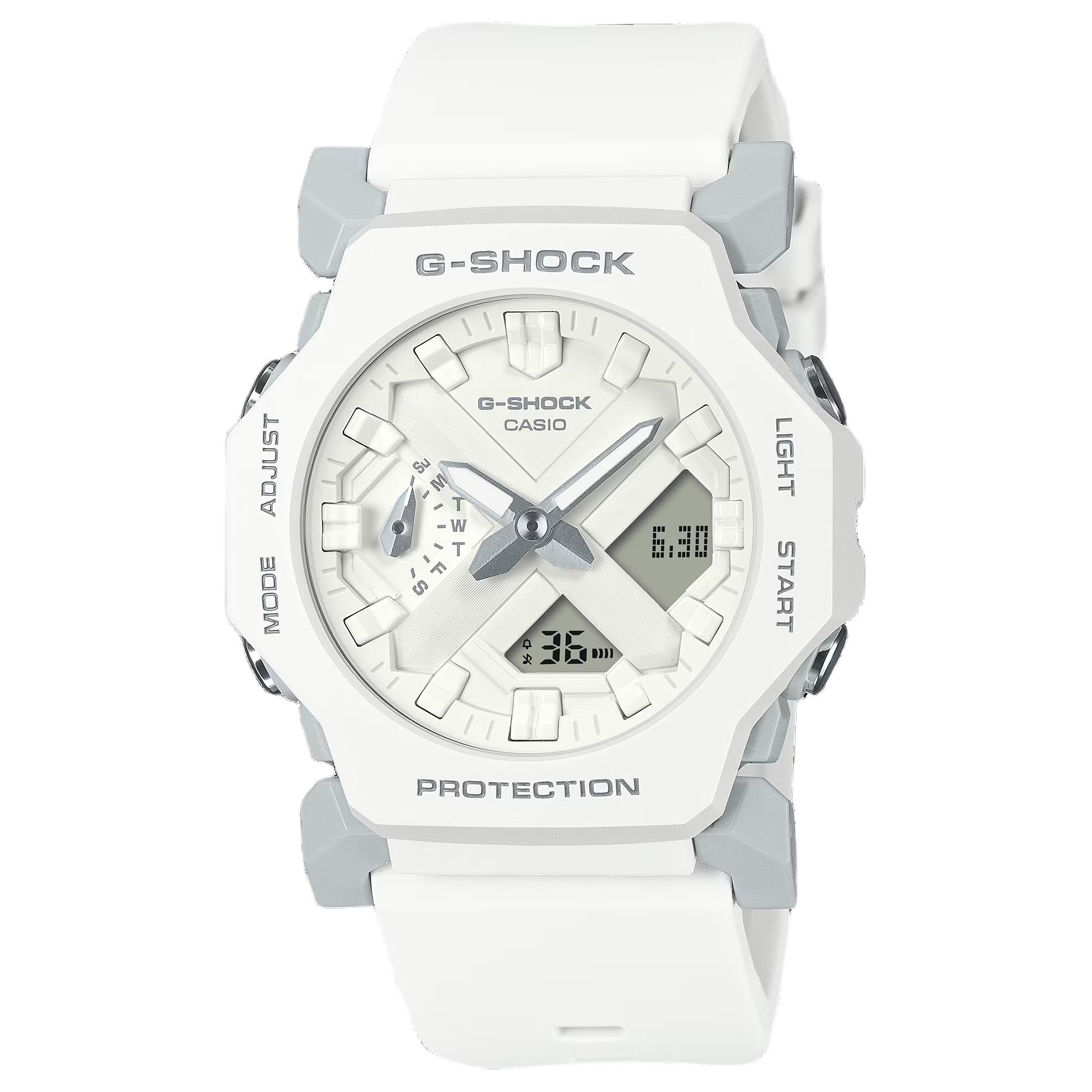 

Casio GA-2300 Series 200M Water Resistant Quartz Movement Resin Strap Watch Unisex Watches White GA-2300-7A Random Watch Box