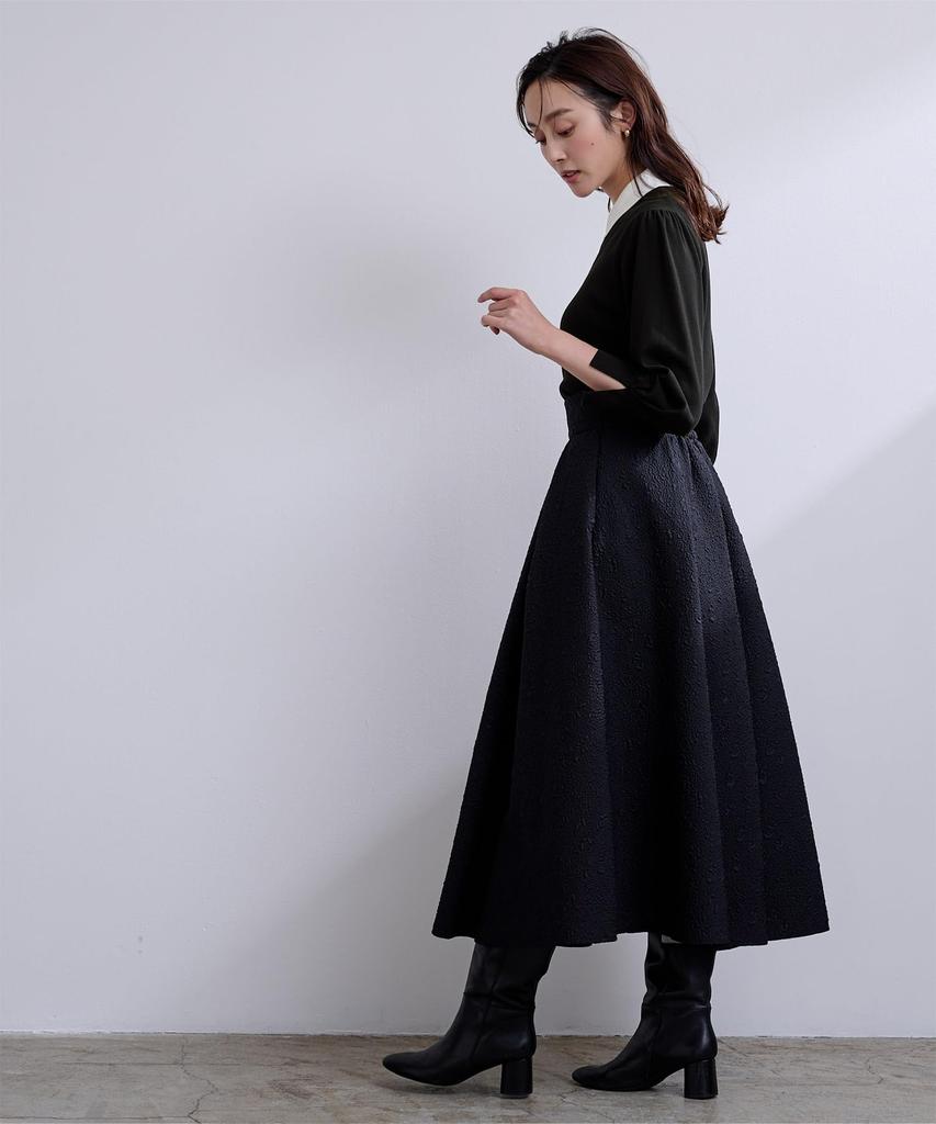 Yours BFXU1764 Collared Puff Sleeve Size Gray Women's Knit, M,