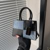 New women's bags contrasting colors splicing niche design fashion trend handbag commuting shoulder messenger bag