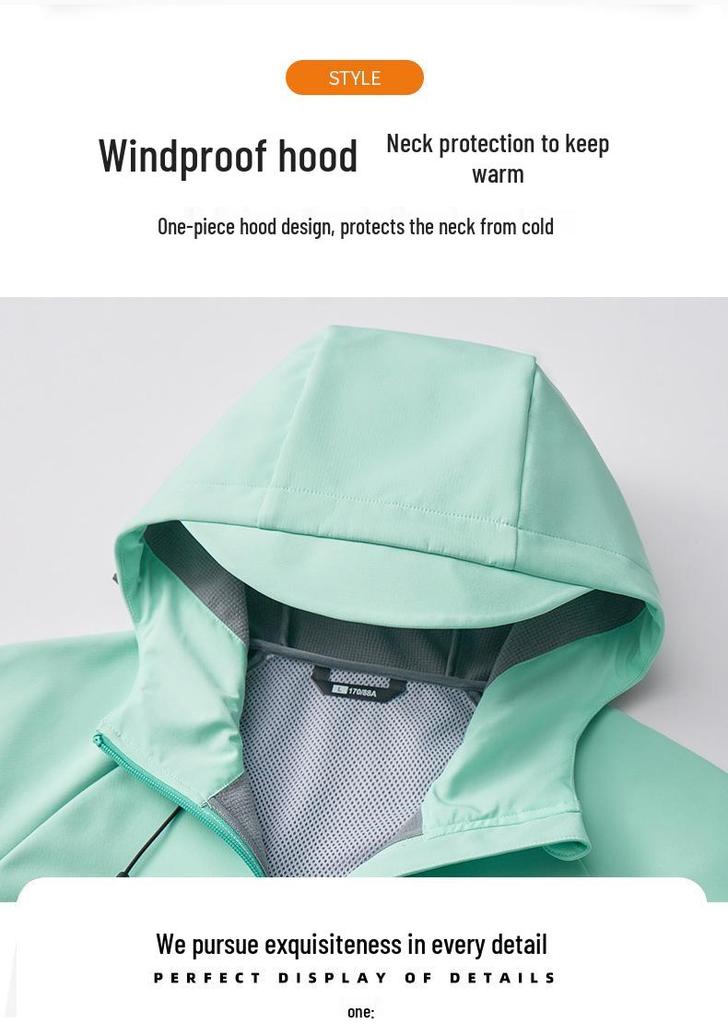 Men's Unisex Outdoor Softshell Hooded Jacket - High Quality, Three-Proof, Popular Sport Style