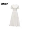 ONLY 2025 Spring Elegant Solid Patchwork Short-Sleeve Long Dress