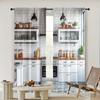 2pc,  Window Treatment Curtains Modern Kitchen Versatile Polyester,Without Electricity Summer Party Decorations Perfect for