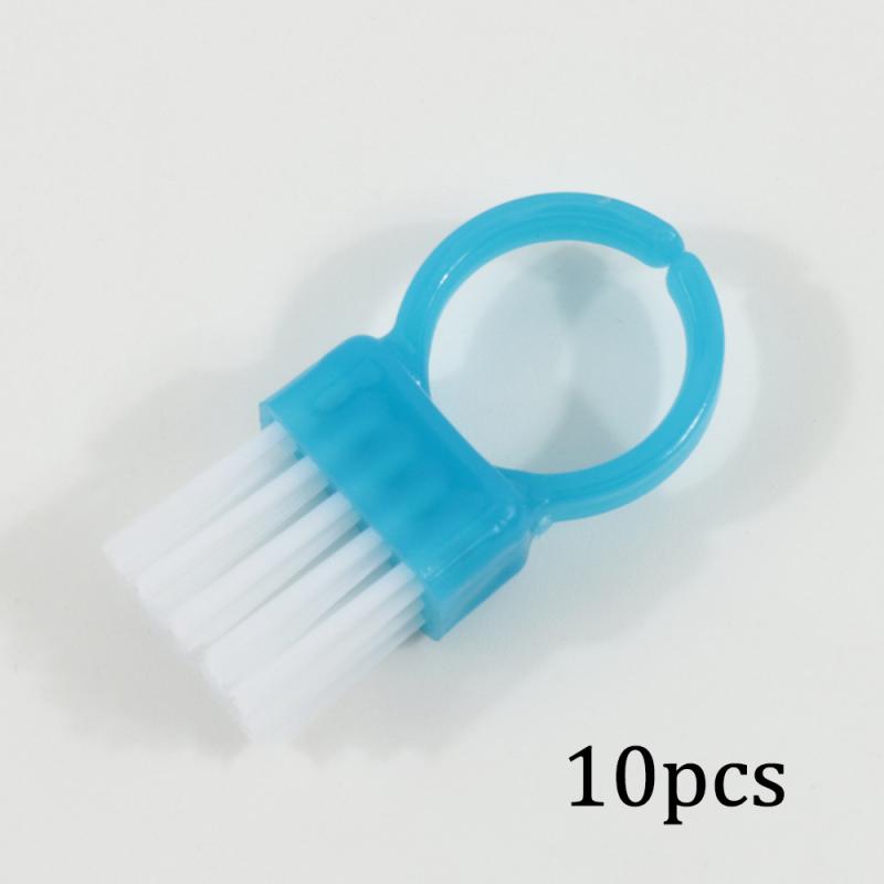 

10 шт. Мини-кольцо Кисть для очистки ногтей от пыли Мягкий ворс Кисти для дизайна ногтей своими руками Профессиональная кисть для очистки от пыли Кисть для макияжа Инструмент для ухода за маникюром 10Pcs синий