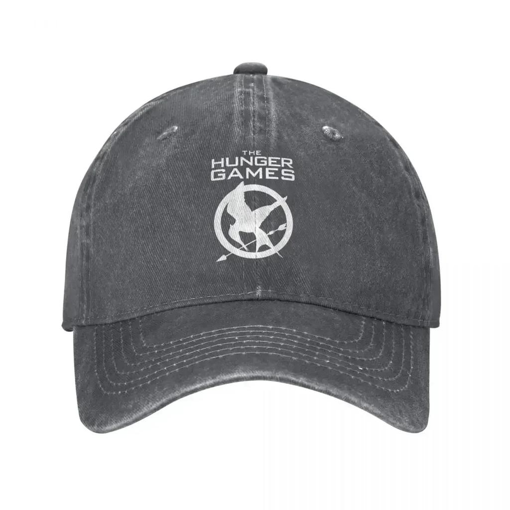 Fashion Hunger Games Logo Baseball Caps for Men Women Distressed Denim Snapback Cap Outdoor Travel Adjustable Fit Caps Hat