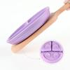 Smiley Face Baby Dining Plate: Silicone Suction Bowl with Lid & Divided Compartments
