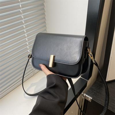 Retro Textur Schloss Umhängetasche Damen 2025 Frühling neu vielseitig ins Temperament kleine quadratische Tasche
