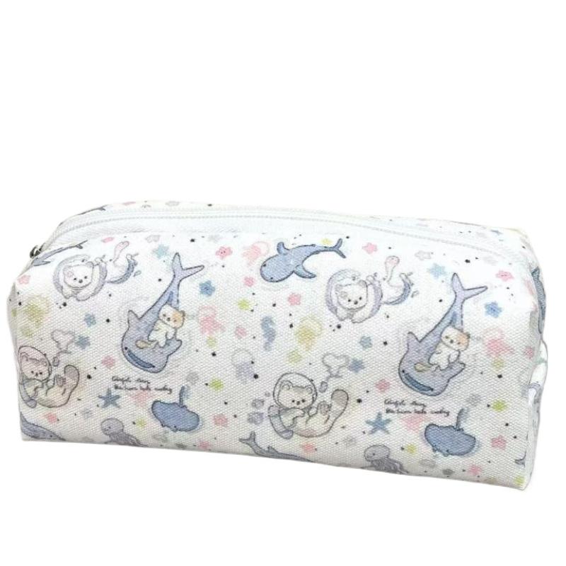 1PC Large Capacity Stationery Student Simplicity Korean Pencil Pouch Storage Bag Small Makeup Bag Travel Organizer Cosmetic Bag