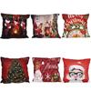 Unique Christmas Velvet Pillow Covers With Charming Santa Illustrations Ideal For Seasonal Celebrations