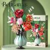 Neueste Zusammengebaute Bausteine Blumen Spielzeug, Rose, Orchideen, Ewige Blumen, Geschenke Für Mädchen, Valentinstagsgeschenke, Heimdekoration
